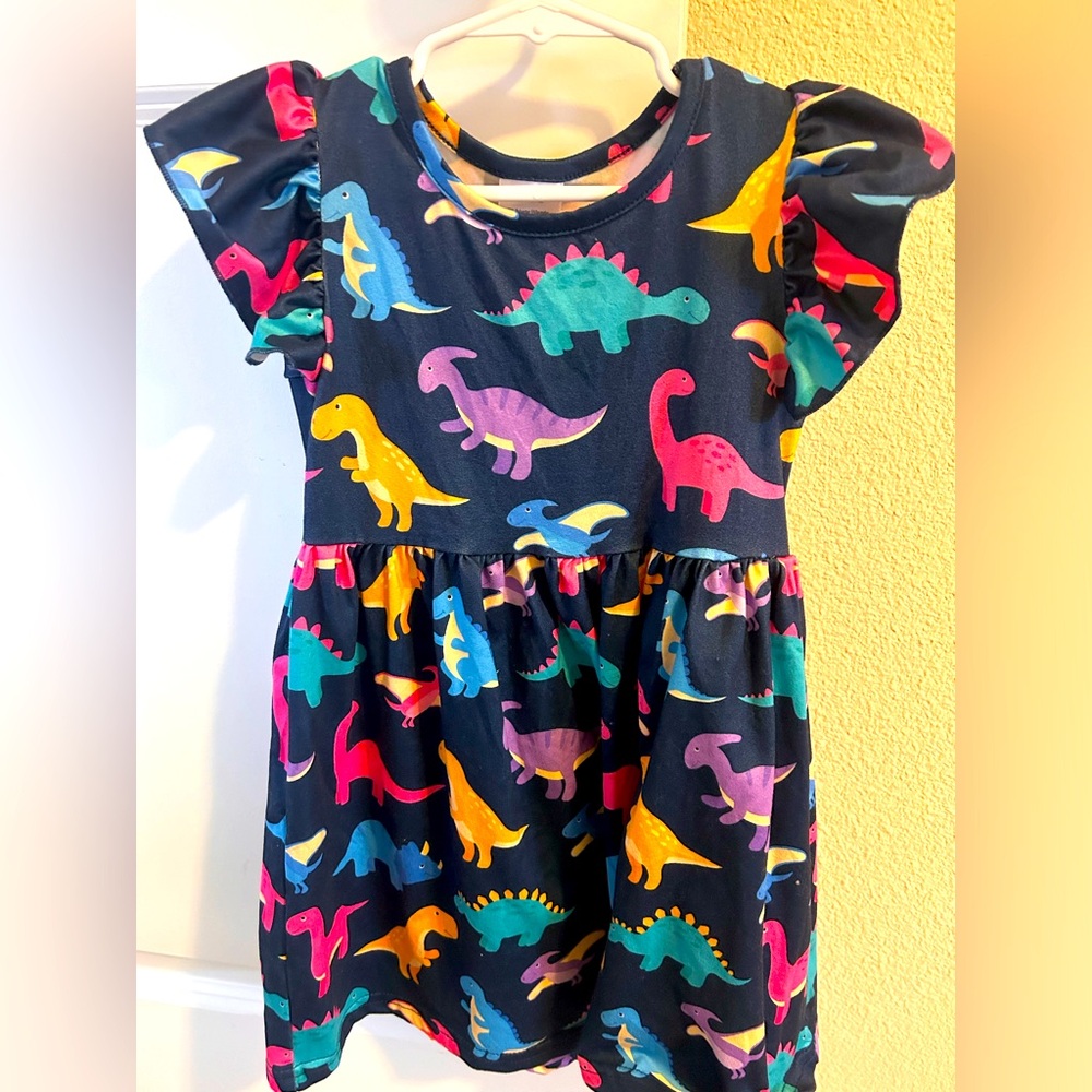 Toddler Dino dress 3T to 4T